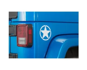 Quadratec Premium Vinyl Small Star Decal White